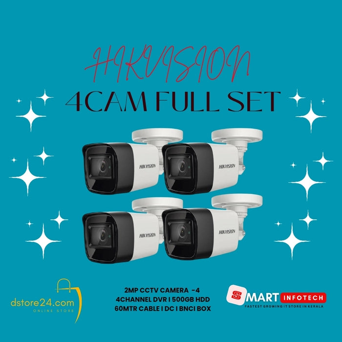 CCTV camera full kit (4cam 2mp)