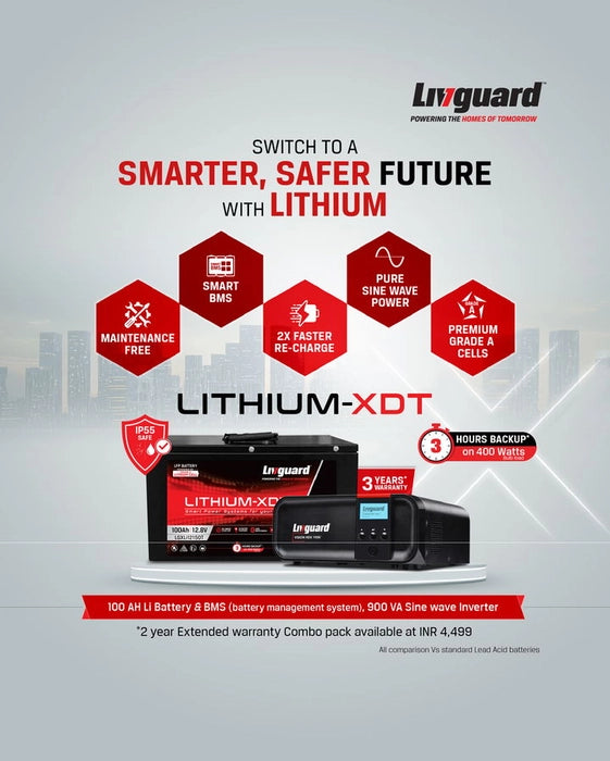 Livguard Lithium XDT - LGXLi12150T COMBO